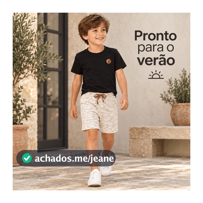 Conjunto Infantil Menino Verão Preto Jet  Aplique Circulo - Mafi Kids