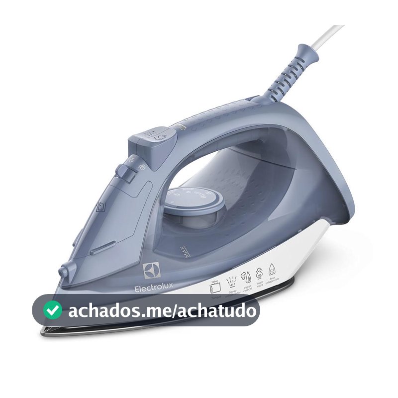 Ferro de Passar Roupa a Vapor e a Seco Electrolux Efficient com Vapor Vertical (ESI10)