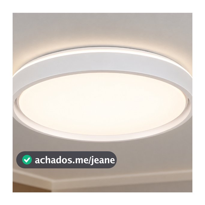 Luminária Plafon LED Moderno 40cm (36W) e 50cm (48W) | 3 Cores (3000K-6000K) | Redondo ou Quadrado