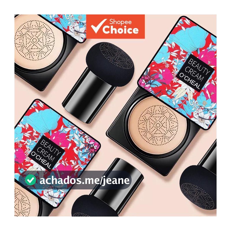 Base De Sopro De Cogumelo Almofada , Maquiagem Nude Natural , Cobertura De Manchas , Tom De Pele Iluminador Diária Com B