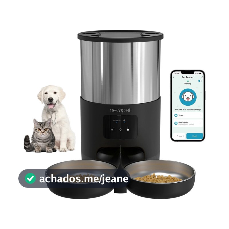 5l Dispensador Automático De Alimentos Para Cães Gato Newpet