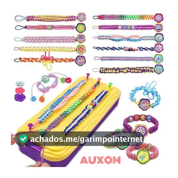 Kit DIY Pulseiras da Amizade | Brinquedo Criativo para Meninas 7-12 Anos | Presente de Aniversário