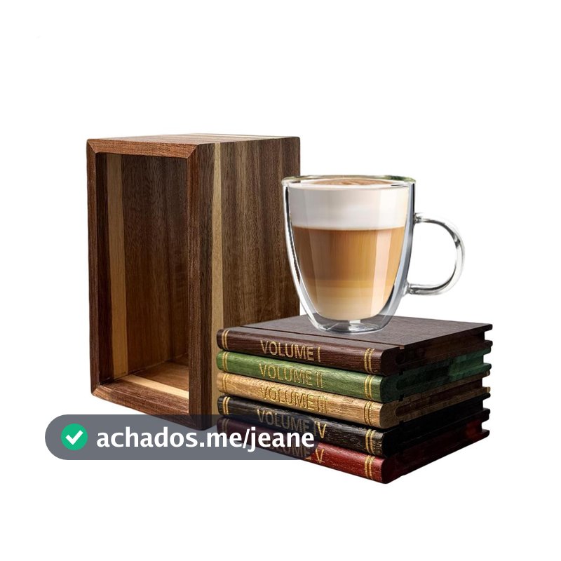 Porta-Copos Para Livros , Estilo Livro , Decorativo , Vintage , Pequeno , 5 Peças , Bebidas , Decoração De Cozinha Mulhe