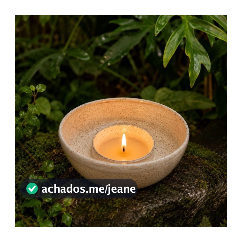 Porta Velas Ceramica Decorativo Minimalista Estilo e Aconchego