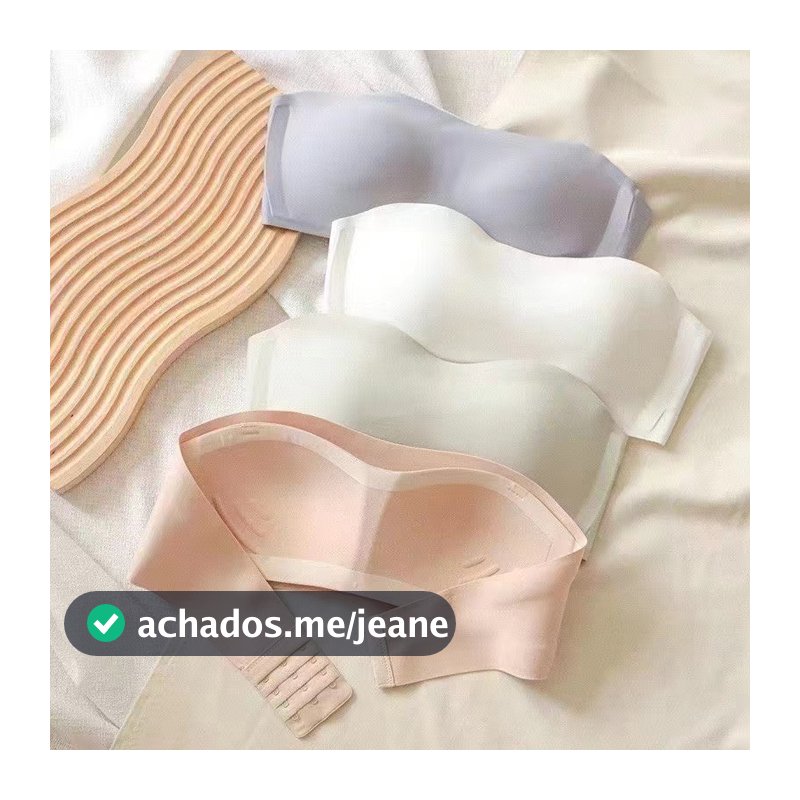 Sutiã Invisível Sem Alças-Bralette Aro Costura Para Adolescentes | Nude/Preto/Azul