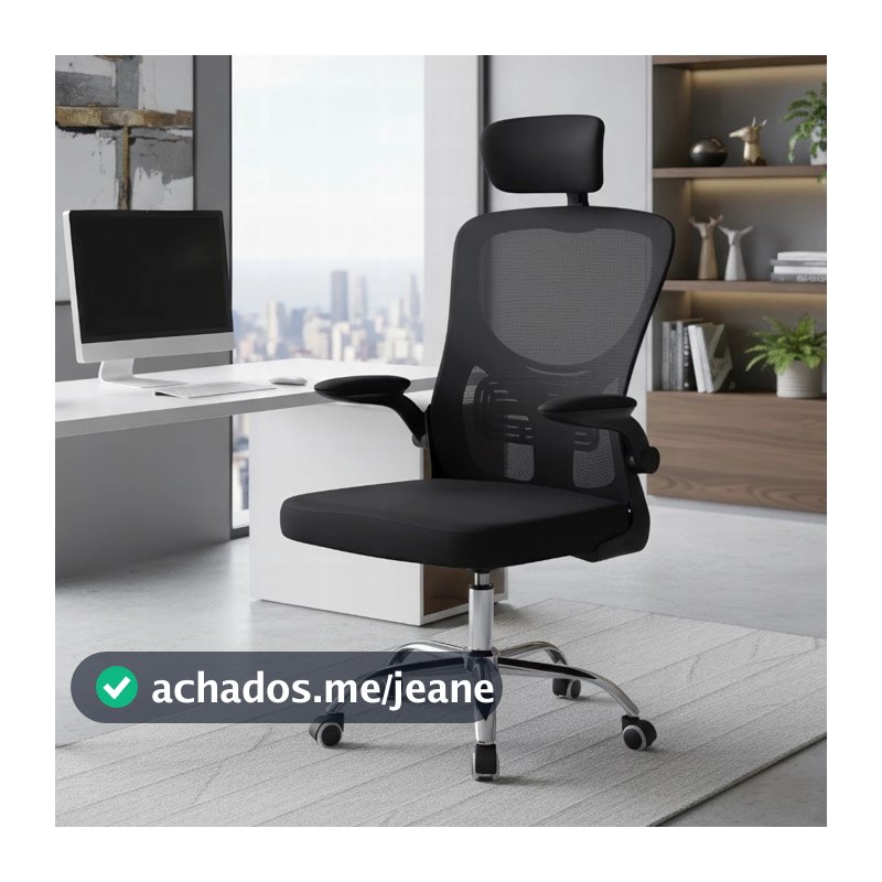Cadeira De Escritório Presidente Giratória Ergonômica