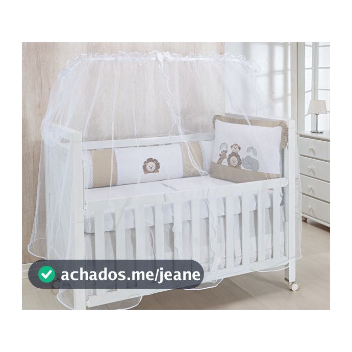 Mosqueteiro Berço Tela Mosquiteira Cortinado Rede Bebe Mosquiteiro para Berco Nacional e Americano