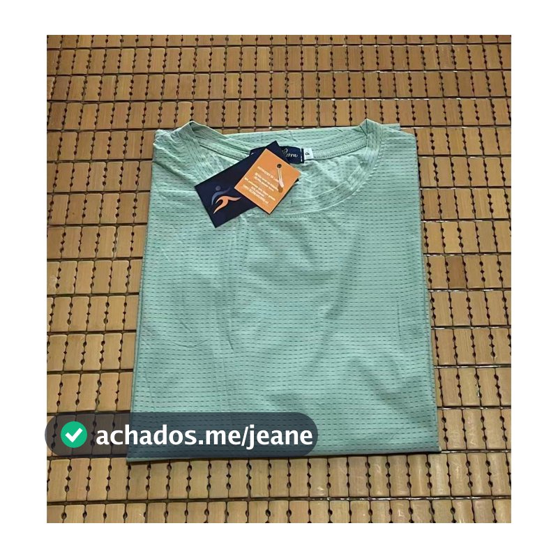 Camiseta Masculino Furado Poliamida Toque Gelado Com Elastano Dry Fit Esportiva