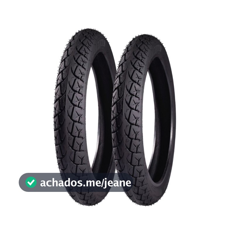 PAR DE PNEU NOVO TITAN 150 CG 125 FAN 160 YBR MOTO EXTREME
