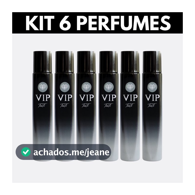 Kit 6 Perfumes Touti (Escolha as Fragrâncias Pelo Chat)