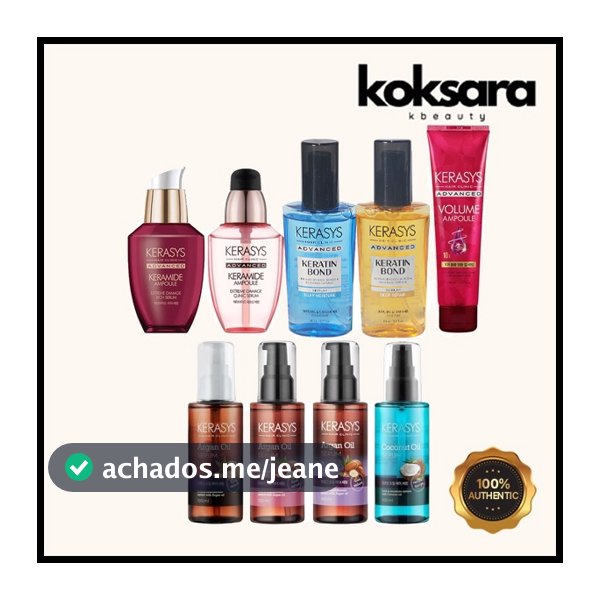 kerasys Óleo capilar reparador Kerasys Argan Moisture Curling hair soro de ampola collection