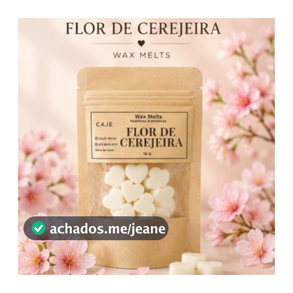 Pastilhas Aromáticas - WAX MELT 16 gr Para Difusor Aromatizante Cera de Côco