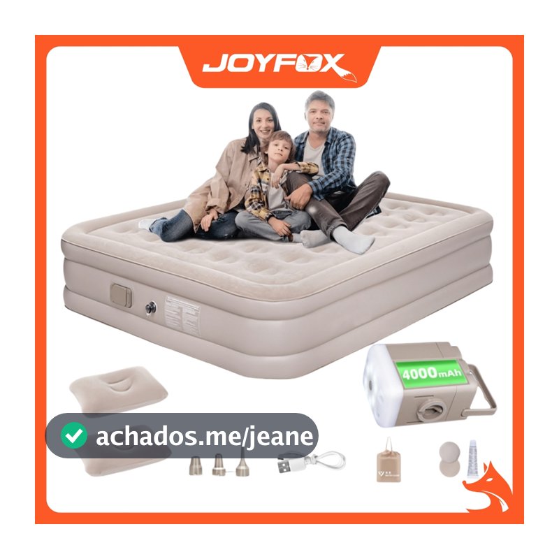 Colchão Inflável Casal Bomba Elétrica Cama Inflável Casal Colchão Camping Bomba Inflável Com Bateria De Lítio Integrada
