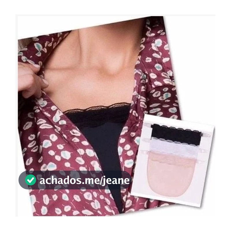 Disfarça decote. Kit Faixa em Renda para Disfarçar e tapar Decotes