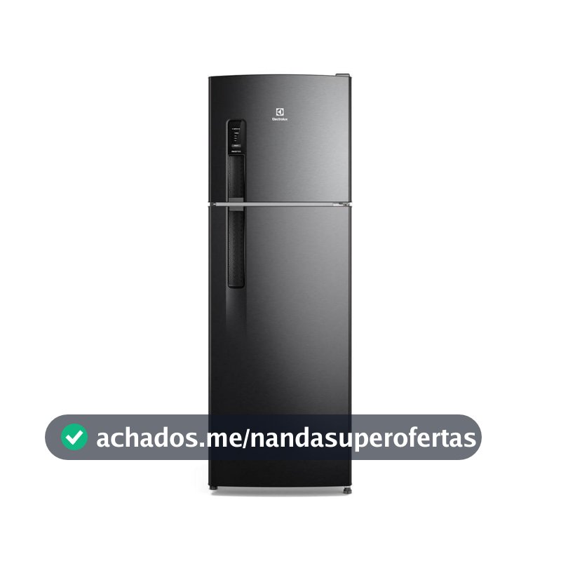 Geladeira Electrolux Frost Free 380L AutoSense Inverter Black Inox Look (IF41B)