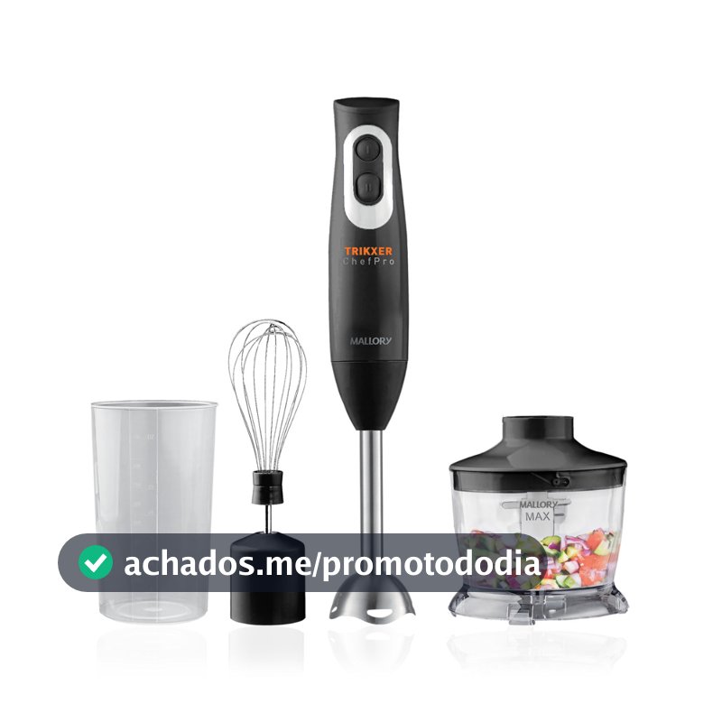 Mixer E Processador 3 Em 1 Mallory Trikxer 500w Inox