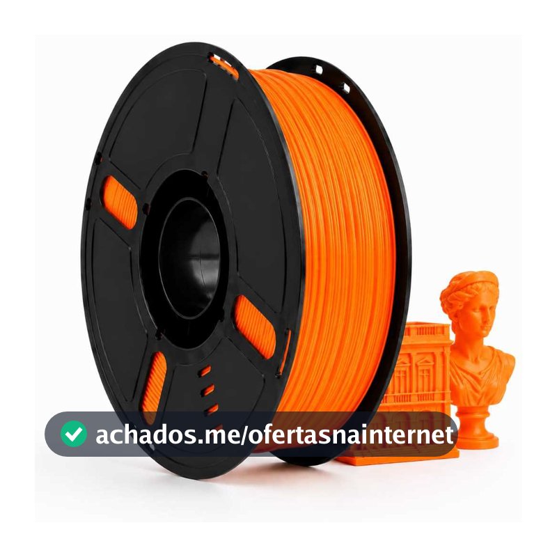 FILAMENTO ABS LARANJA NEON 1Kg 1,75mm para Impressora 3D FDM COD2118