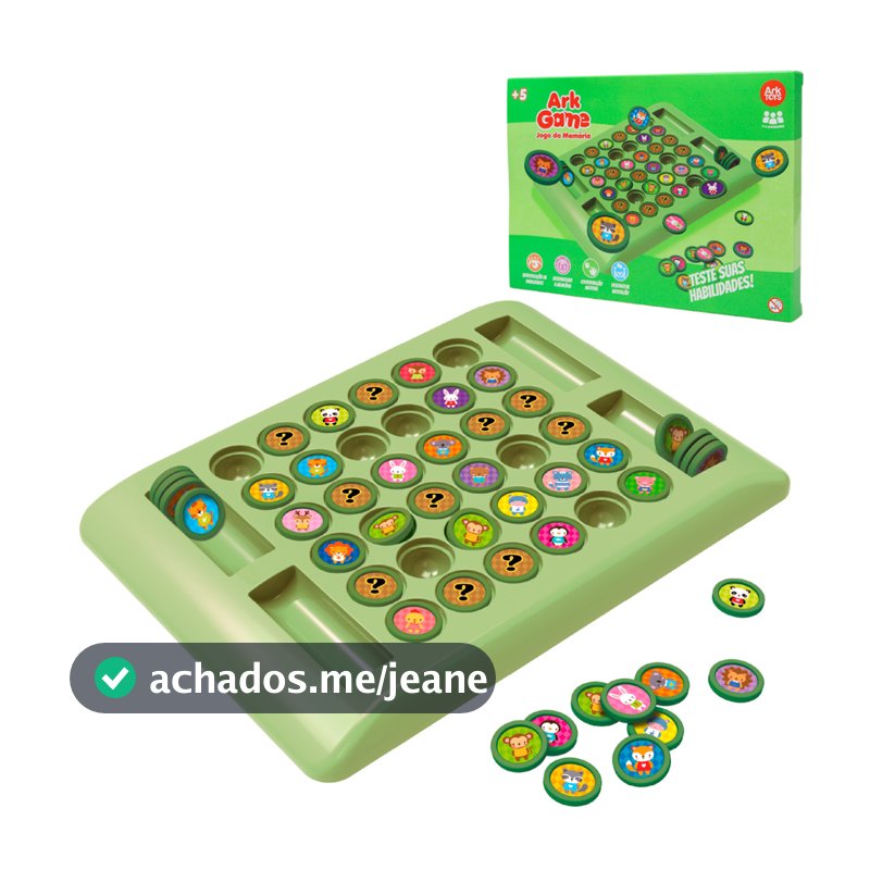 Jogo da Memória Tabuleiro Infantil Educativo Criança 36 Peças