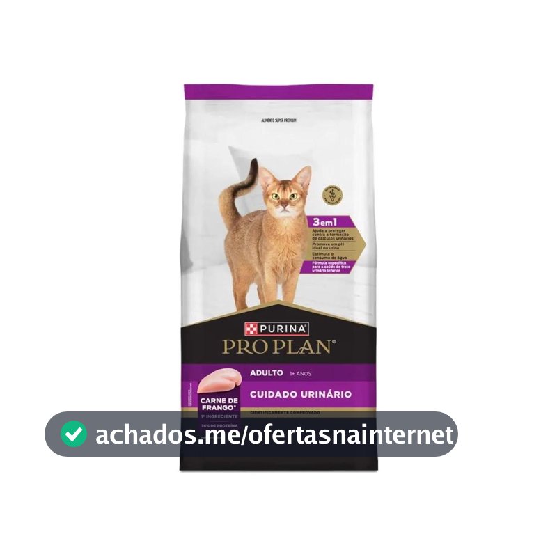 Ração Pro Plan Trato Urinário Frango Gatos Adultos 7,5 kg
