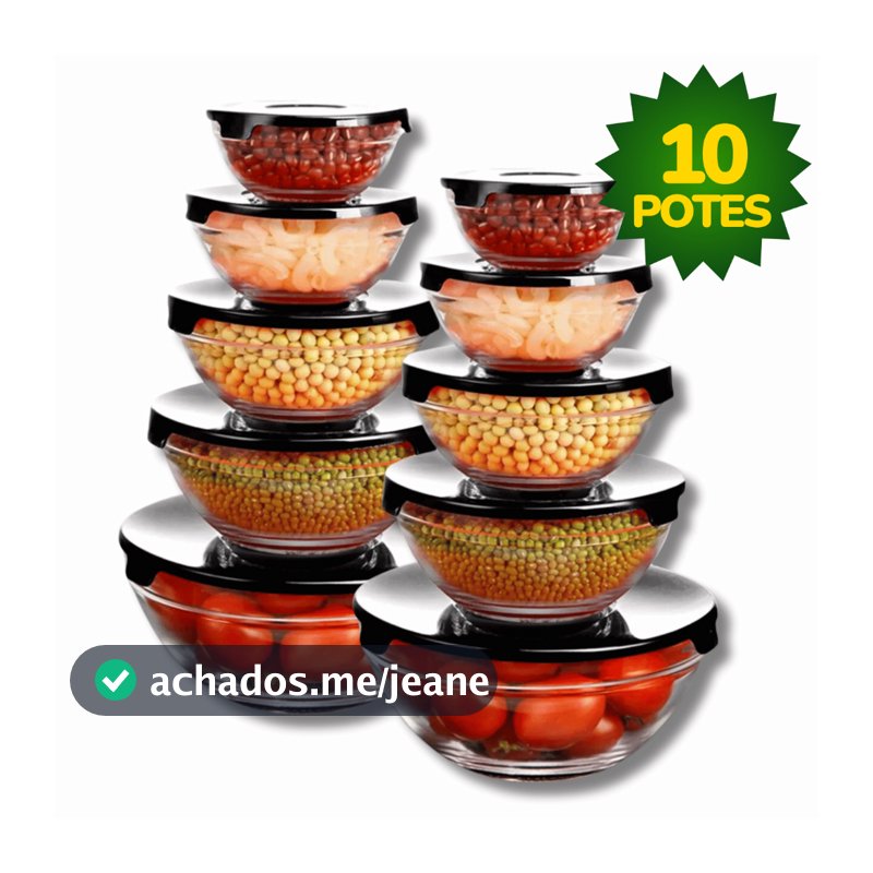Kit Conjunto De Potes de Vidro Resistente Organizadores De Cozinha Multiuso