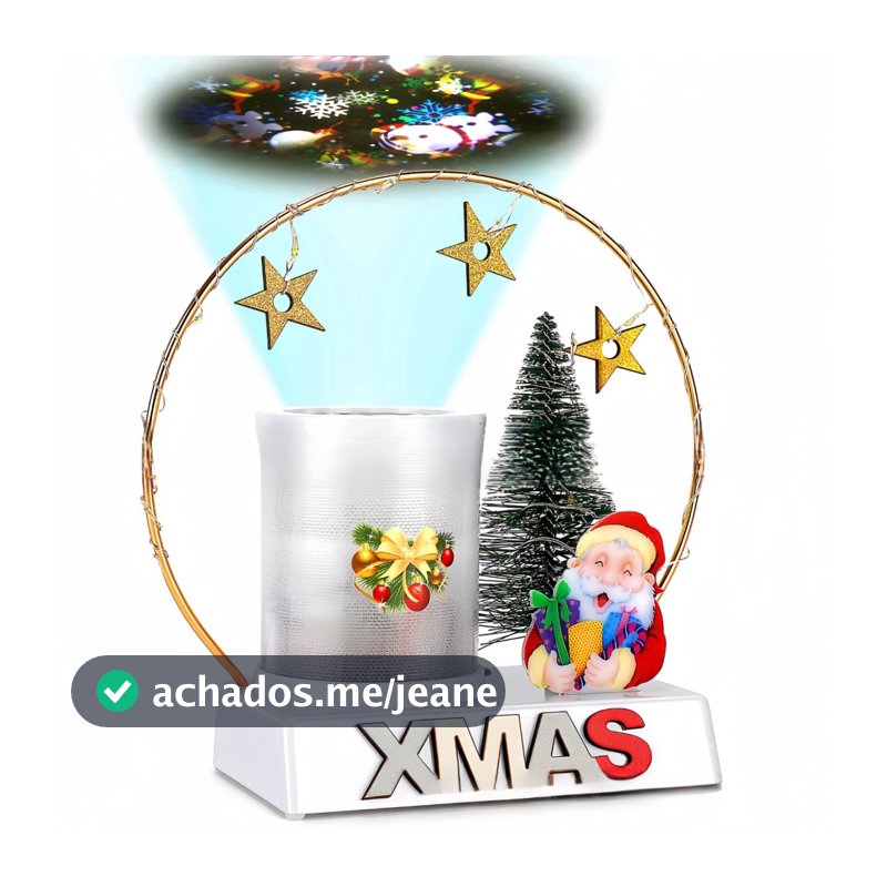 Projetor Natalino Led Natal Varias Desenhos 3D Laser Decoração Papai Noel
