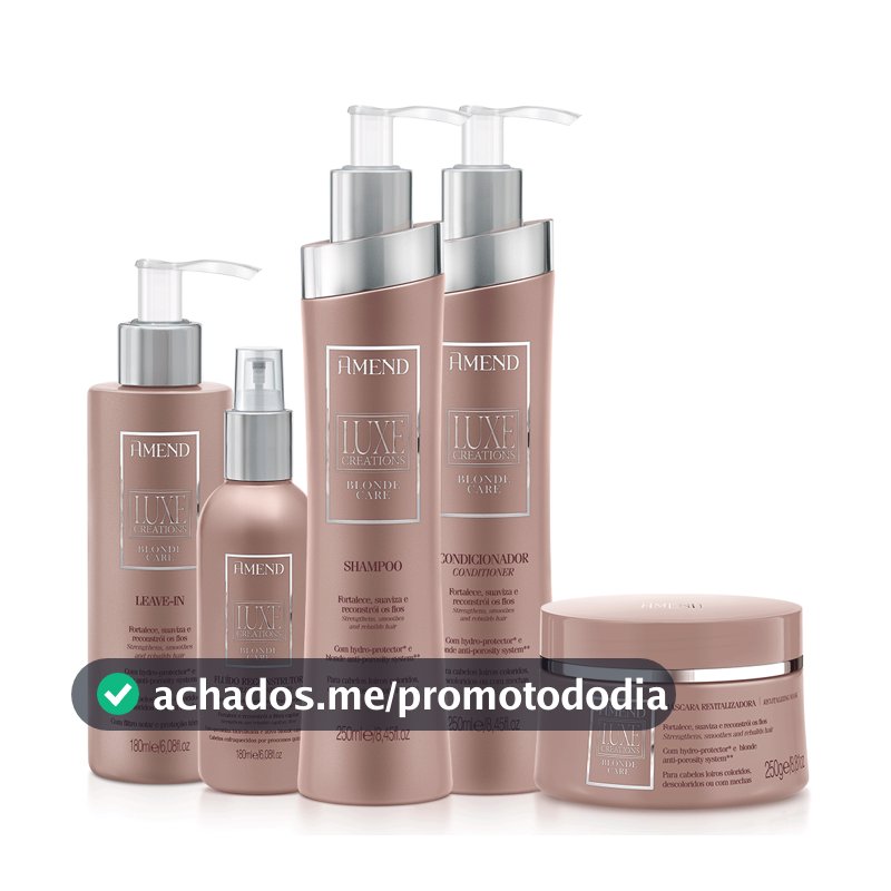 AMEND KIT LUXE CREATIONS BLONDE CARE III | 5 PRODUTOS