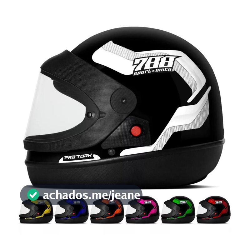 Capacete Para Moto SPORT MOTO Integral Pro Tork MASCULUNO FEMININO AUTOMATICO ENVIO IMEDIATO