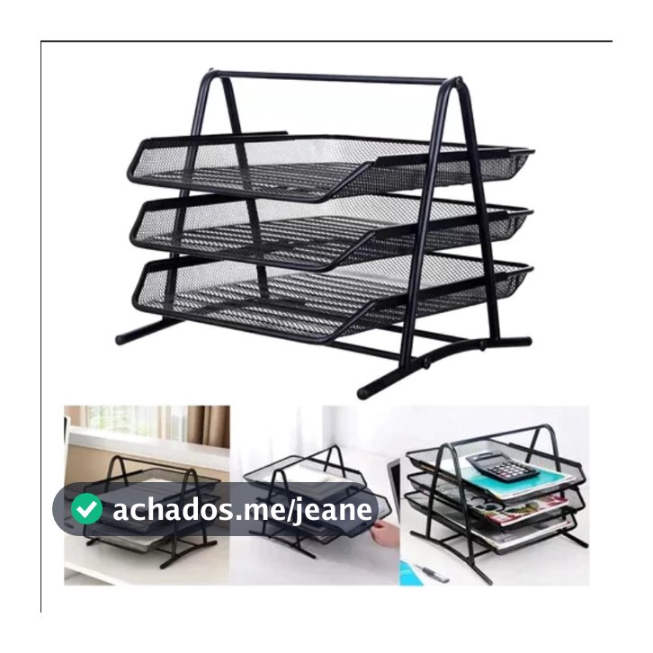 organizador mesa porta A4 papel documentos 4 bandeja 3 bandeja