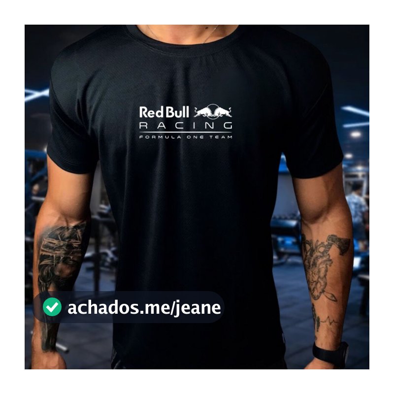 Camisa Dry Fit  Masculina - REDBULL 03 - Corrida, Academia CrossFit, Ideal Para Treinos Intensos