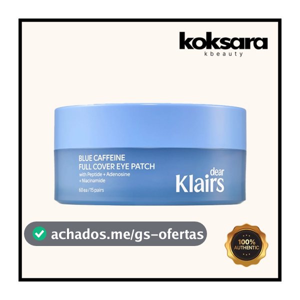 Klairs Blue Caffeine Full Cover Eye Patch 60 Sheets