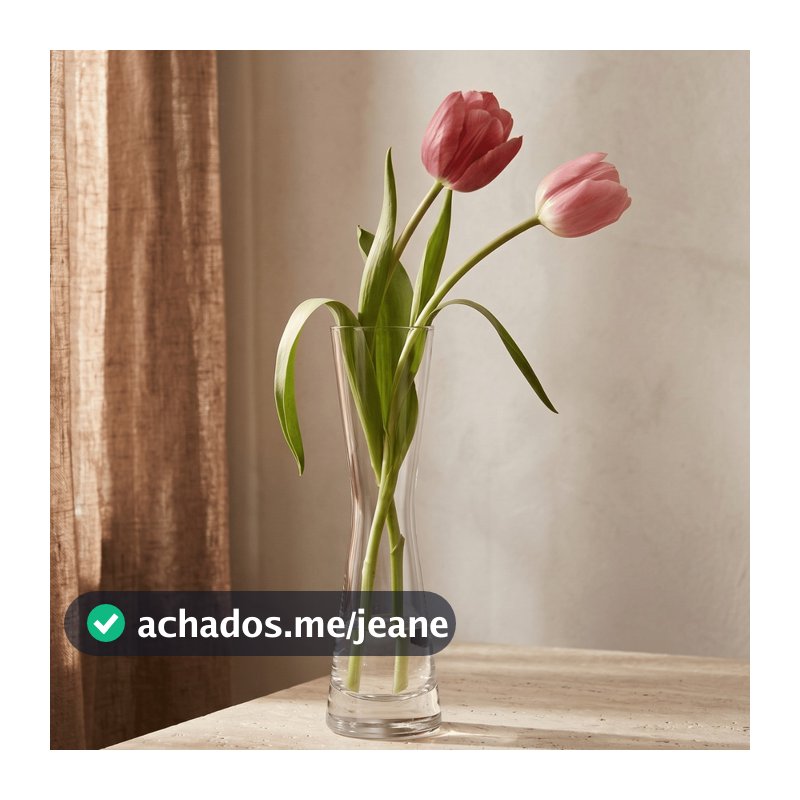 Vaso Solitario Vidro Decorativo Fino Garrafa Enfeite Mesa Posta Quarto Lavabo Luxo 20cm Minimalista