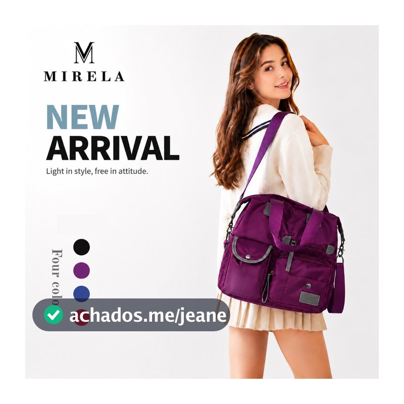 Bolsa de ombro feminina de nylon mais vendida, bolsa transversal de grande capacidade Leve e prático para o dia a dia