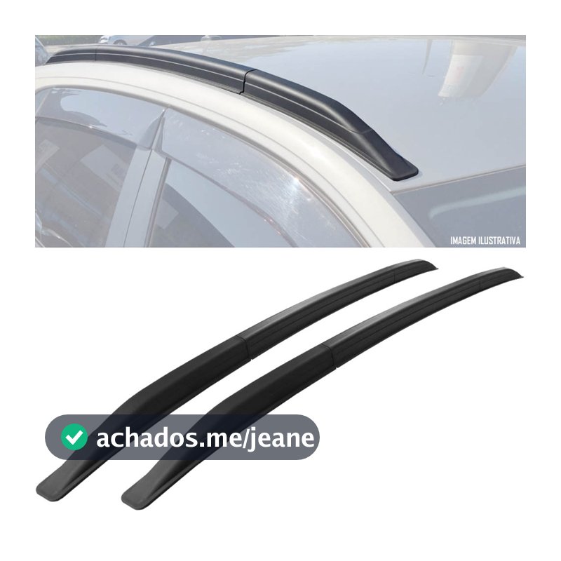 Longarina de Teto Decorativo Universal Slim TG Poli 135 metros - Preto
