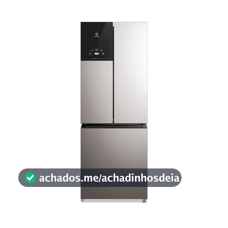 Geladeira Electrolux Frost Free Inverter 484L Efficient AutoSense 3 Portas Inox Look (IM7S)