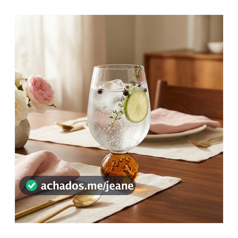 Conjunto 6 Taças Base Esfera Sphere Let's Eat It Vinho Champagne