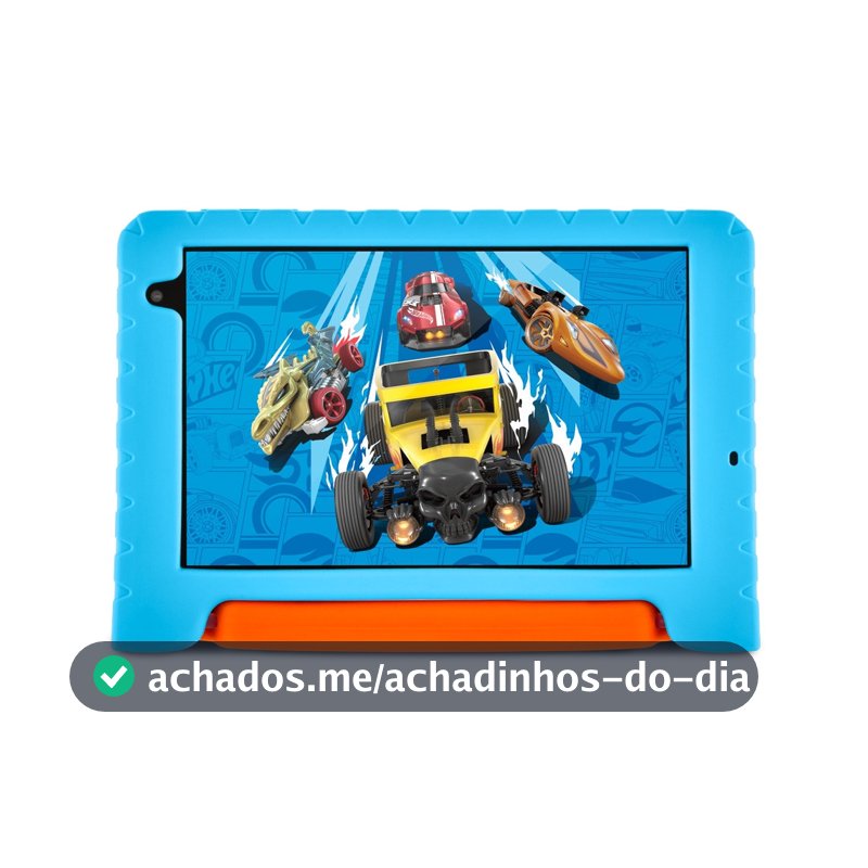 Tablet Infantil Hot Wheels Wi-fi 6GB RAM 64GB Tela 8 Pol. Android 13, Octa-core Multi - NB435
