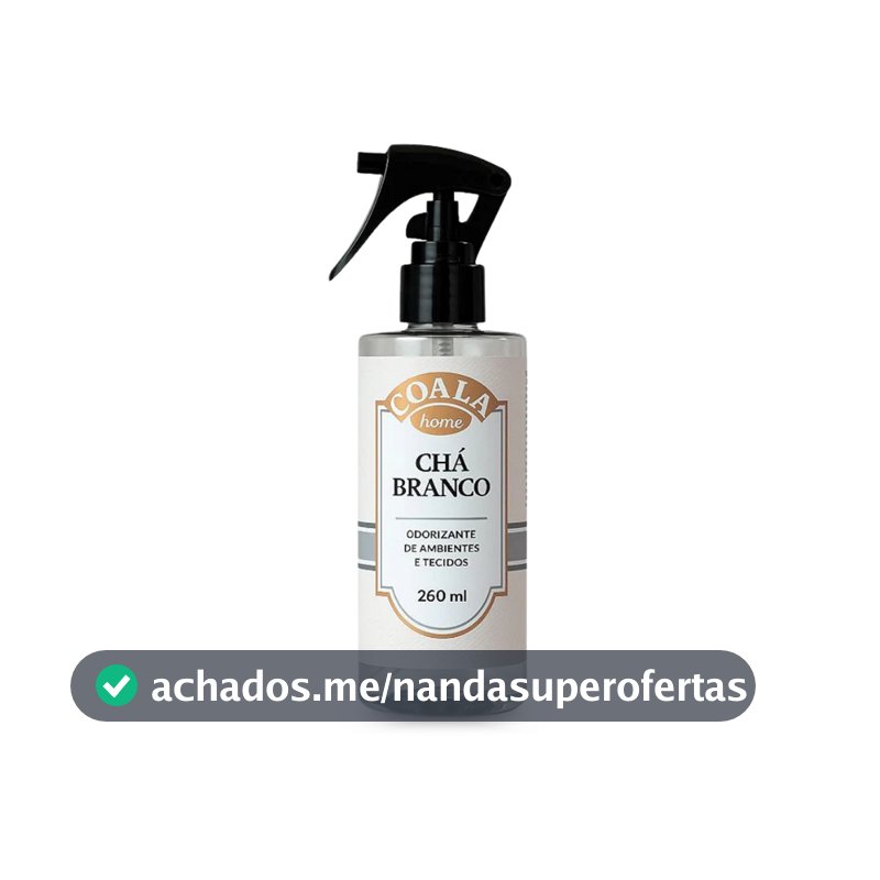 Odorizante de Ambientes e Tecidos Chá Branco 260ml Coala