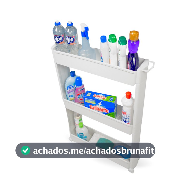 Armário Carrinho Organizador Multiuso com Rodinhas Banheiro Lavanderia Cozinha Quarto