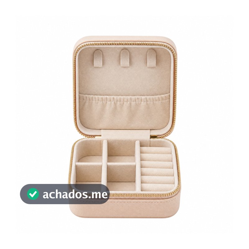 Porta Joias Porta Bijuterias Organizador Feminino Compacto Viagem
