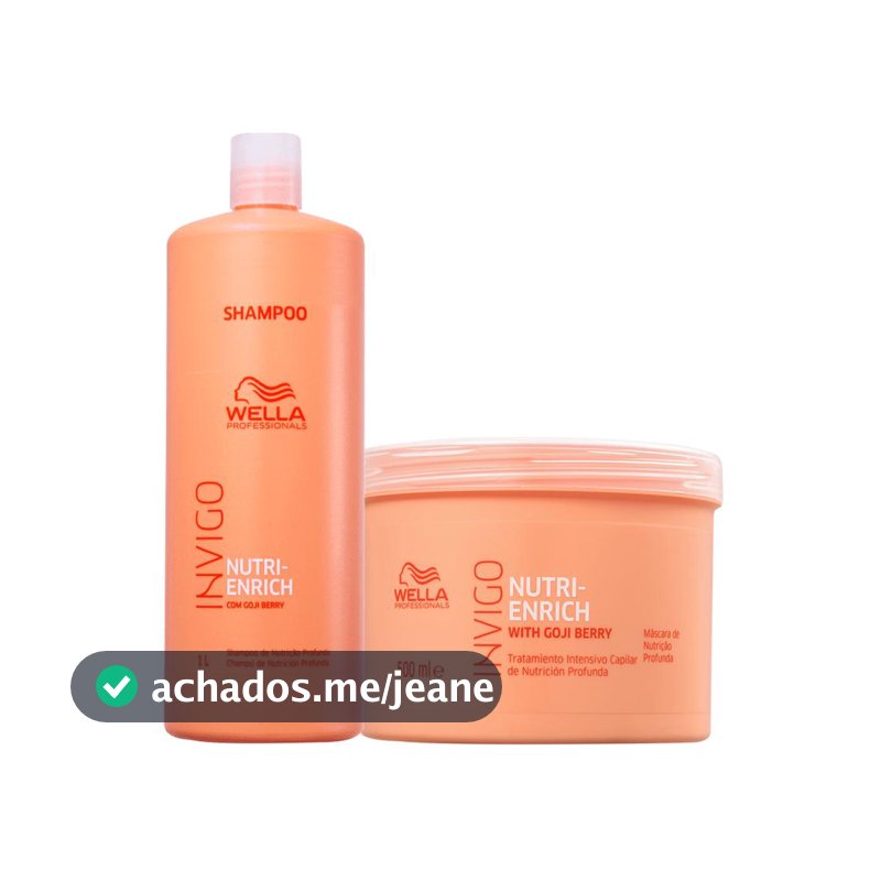 Kit Wella Professionals Invigo Enrich Profissional - Shampoo e Máscara