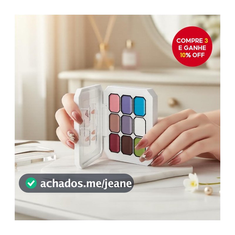 LIMEGIRL Conjunto de Esmalte em Gel Sólido com Paleta de 9 Cores para Unhas Gradiente DIY Manicure