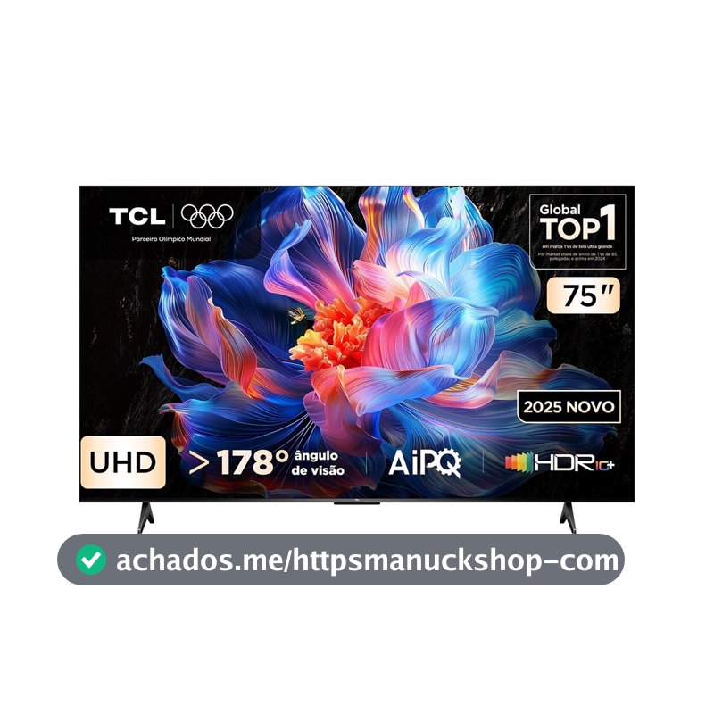 Smart Tv 75 Polegadas 4K 75P6K Google TV HDR10 Processador Aipq TCL