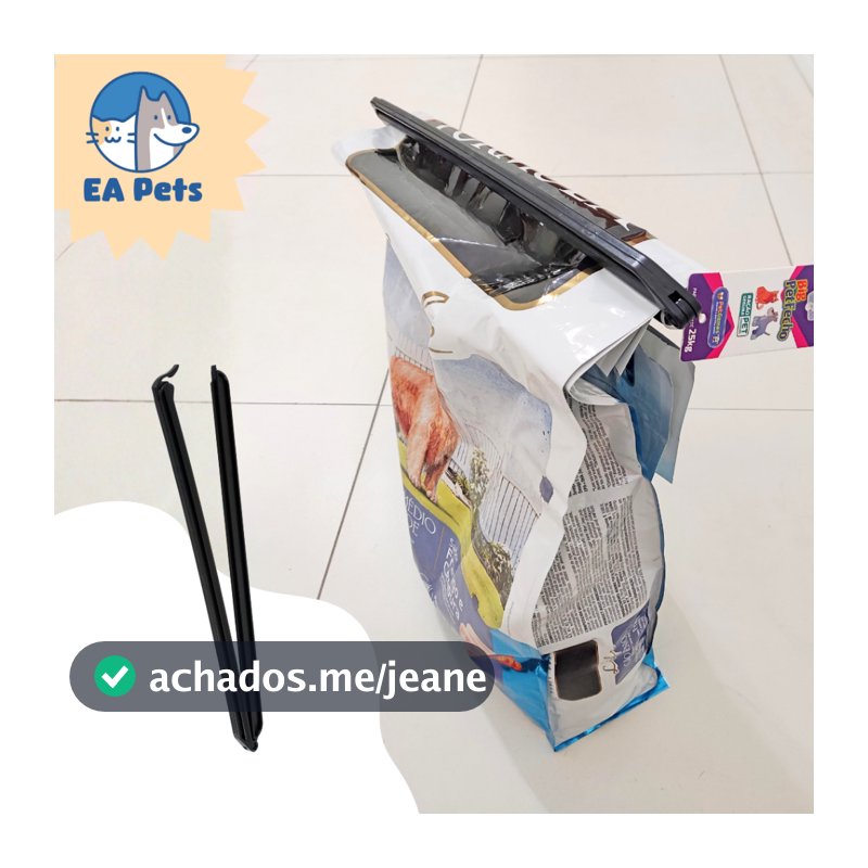 Prendedor Para Saco De Ração Da Pet Games Big Pet Fecho com 50cm Lacre Para Sacaria Grande