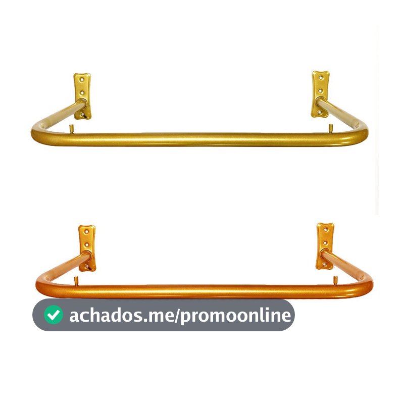 Cabideiro, arara cabideiro Luxo de parede 60cm , acompanha parafuso e bucha. Dourada ou cobre