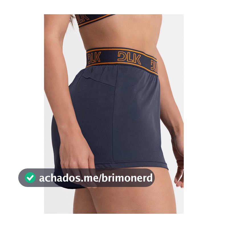 SHORT FITNESS FEMININO SOLTINHO COM ELÁSTICO NO CÓS ACTIVITY DLK
