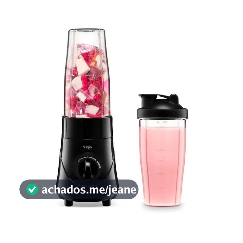Liquidificador Portátil Blender Elgin Daily Blend 350w 750ml 2 Copos Preto