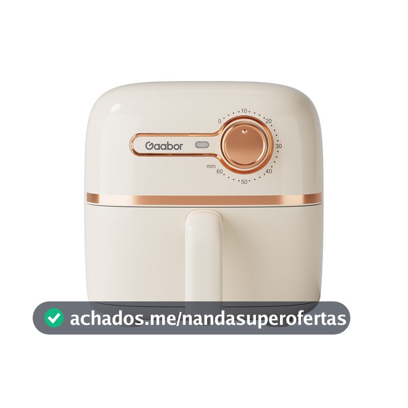 Gaabor Fritadeira Elétrica sem Óleo Air Fryer 1,4L 220V/127V 900W com Timer Regulável e Revestimento Antiaderente AF20M