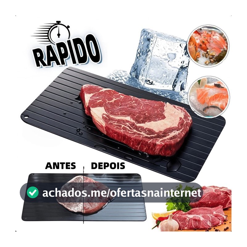 Placa de Descongelamento Rápido | Ferramenta Eficiente para Carnes e Alimentos | Essencial de Cozinha em Promoção