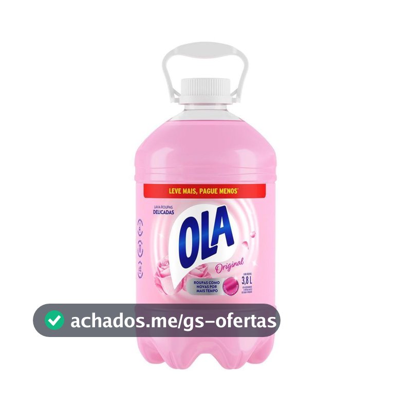 Sabão Líquido Ola Original para Roupas Finas e Delicadas 3,8L