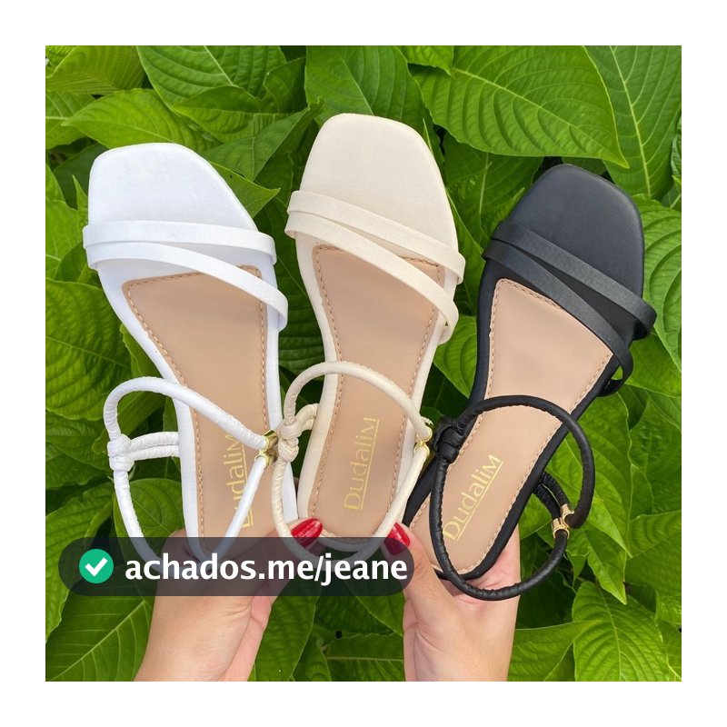 Sandalia Feminina Rasteirinha Regulagem Ajustável Tiras Confortável Flat Cores do Verao